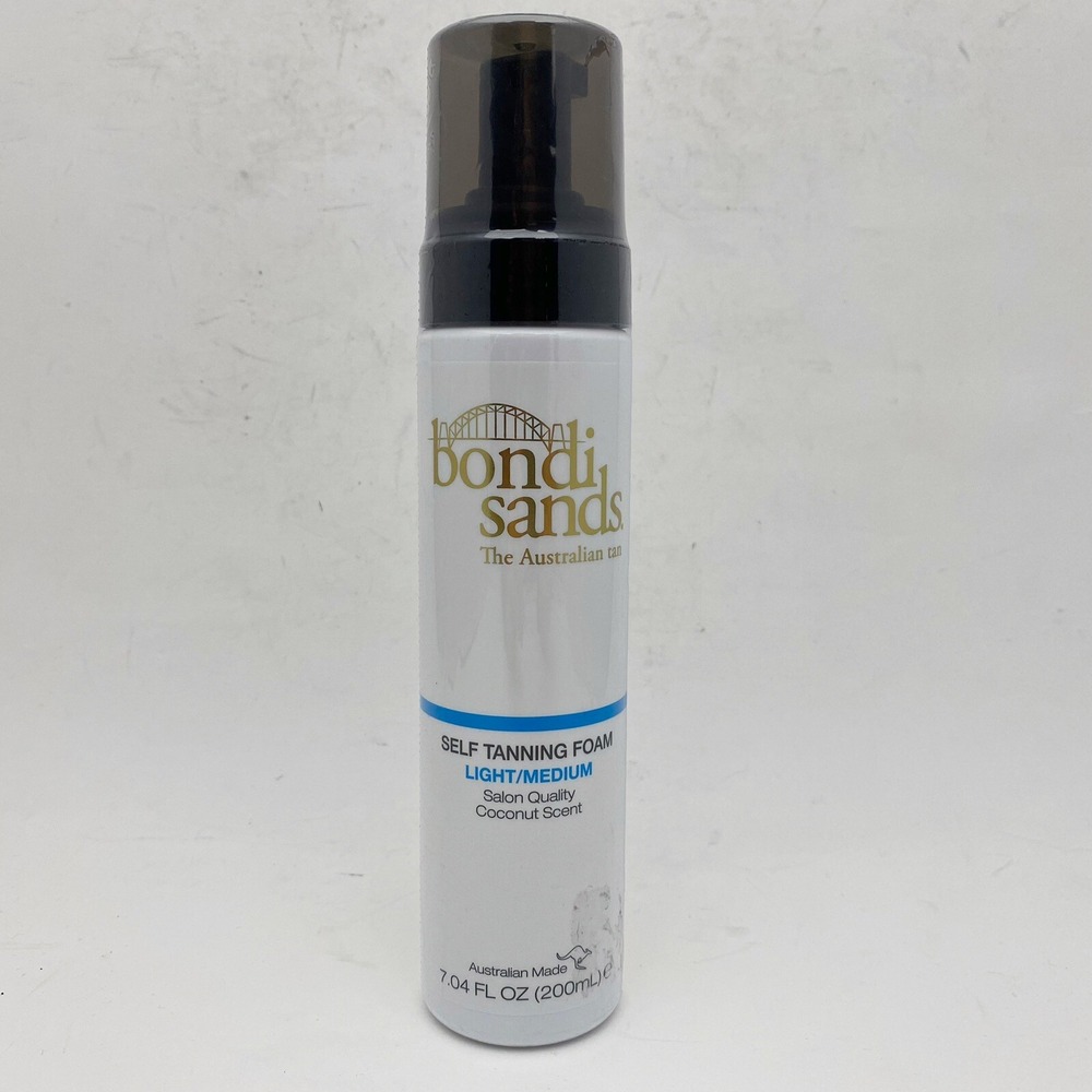 Bondi Sands Self Tanning Foam Light/Medium Coconut Scent Sunless Tanner 7.04 oz